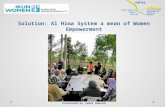 Solution:  Al Hima System a mean of Women  Empowerment Presented by Jamal  Hamzeh