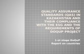 Quality assurance standards (QAS) in Kazakhstan and their compliance with the ESG and the requirements of  DoQuP project