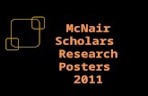 McNair Scholars  Research Posters  2011
