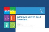 Windows Server 2012 Overview