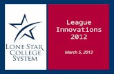 League Innovations 2012