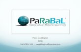 Peter  Coddington CEO 240-258-2100  ::   pcoddington@parabal.com