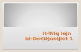 It-Triq lejn  id-Deċiżjonijiet 1