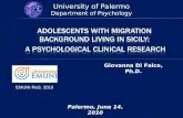 Adolescents with migration  background living in  Sicily :  a  psychological clinical research
