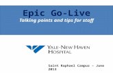 Epic Go-Live Talking points and tips for staff