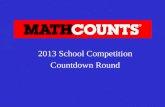 2013 School Competition Countdown Round