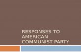 Responses to American Communist Party