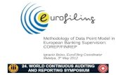 Methodology of Data Point Model in European Banking Supervision:  COREP/FINREP Ignacio  Boixo, EuroFiling Coordinator Malatya, 3 th  May  2012