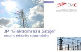 JP “ Elektromreža Srbije ” security reliability sustainability