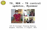 TB,  MDR â€“ TB control updates, Myanmar