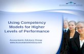 Using Competency Models for Higher Levels of Performance
