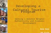 Developing a  Cultural Tourism Program