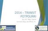 2014 – Transit Potpourri