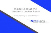 Inside Look at the  Vendor’s Locker Room