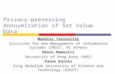 Privacy-preserving  Anonymization  of Set Value Data