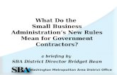 What Do the  Small Business Administration’s New Rules Mean for Government Contractors?
