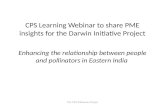 CPS Learning Webinar to share PME insights for the Darwin Initiative Project