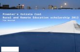Premier's Xstrata  Coal Rural  and Remote Education  scholarship 2013 Tim  Gorrod