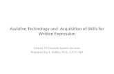 Assistive Technology and  Acquisition of Skills for Written Expression