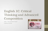 English 1C: Critical Thinking and Advanced Composition