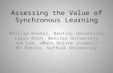 Assessing the Value of Synchronous Learning