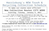 Harrisburg's NEW Trash & Recycling Collection Schedule