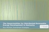 The Opportunities for Distributed Renewable Energy Development in Kentucky