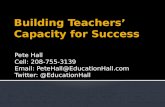 Building Teachers’ Capacity for Success