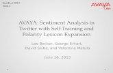 AVAYA: Sentiment Analysis in Twitter with Self-Training and Polarity Lexicon Expansion