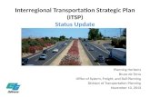 Interregional Transportation Strategic Plan (ITSP) Status  Update