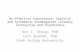 An Effective Coexistence: Explicit and Systematic Kindergarten Literacy Instruction and Playfulness