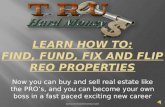 Learn how to: find, fund, fix and flip reo properties