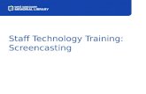 Staff Technology Training: Screencasting