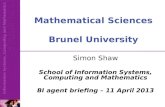 Mathematical Sciences Brunel University
