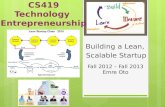 CS419 Technology  Entrepreneurship