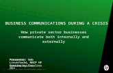 Business Communications during a crisis