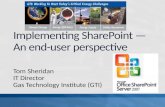 Implementing SharePoint — An end-user perspective