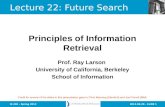 Lecture  22: Future Search