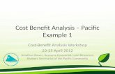 Cost Benefit Analysis – Pacific Example 1