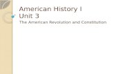 American History I Unit 3