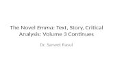 The Novel  Emma : Text, Story, Critical Analysis: Volume 3 Continues