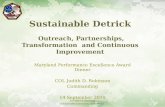 Sustainable Detrick  Outreach, Partnerships, Transformation  and Continuous Improvement