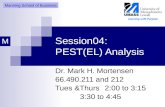 Session04: PEST(EL) Analysis