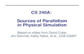 CS 240A:  Sources  of Parallelism in Physical Simulation
