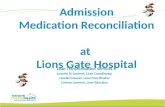 Admission Medication Reconciliation  at  Lions Gate Hospital