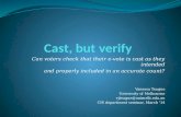 Cast, but verify