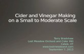 Cider and Vinegar Making  on a Small to Moderate Scale