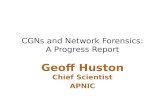 CGNs and Network Forensics: A Progress Report