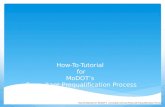 How-To-Tutorial  for MoDOT’s Consultant Prequalification Process