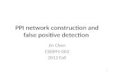 PPI network construction and false  positive  detection